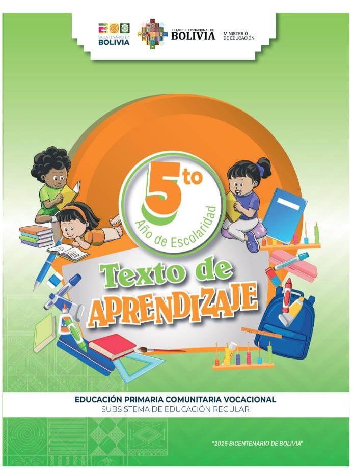 Texto de Aprendizaje 5to de primaria 2025